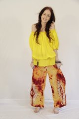 Coloured Kathy Top Yellow