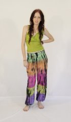 Tie Dye Long Aladdin Pants Essence Rainbow