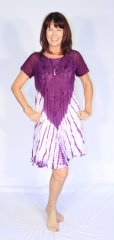 Chiffon Sleeve Dress Purple