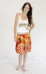 Tie Dye Mini Aladdin Roxana Orange Gold
