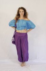 Long Aladdin Pants Nicole Purple