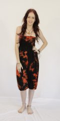 Tie Dye Long Mountain Pants Jessica Fire Brick