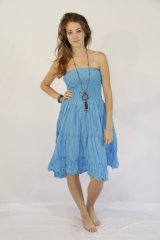 Coloured Layered Dress Kelsi Sky